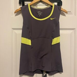 Nike Purple and Yellow Tank Top